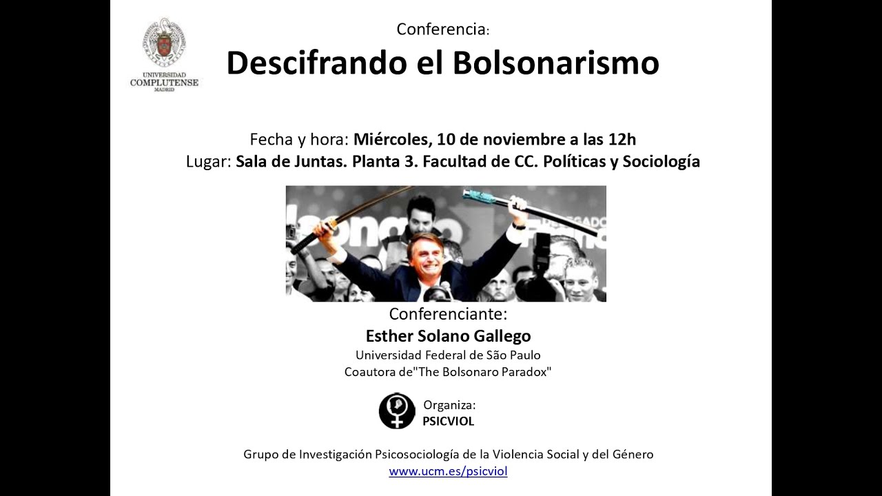 Conferencia: Decifrando el Bolsonarismo