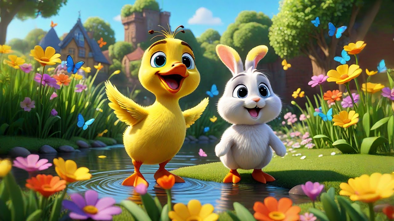 The Flappy Ducky Adventure | Flying Duck Song for Kids | Fun Journey Rhyme for Toddlers