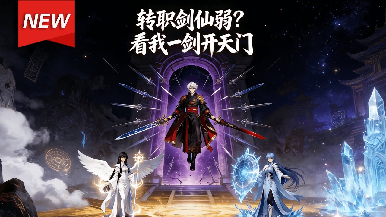 MULTISUB📢新番上线《转职剑仙弱？看我一剑开天门》第1~60集丨当萧辰激活天赋那一刻，当SSS级法师还在吟唱禁咒时，萧辰一剑出鞘，万剑齐发直接秒杀副本BOSS！#漫剧 #破晓动漫社