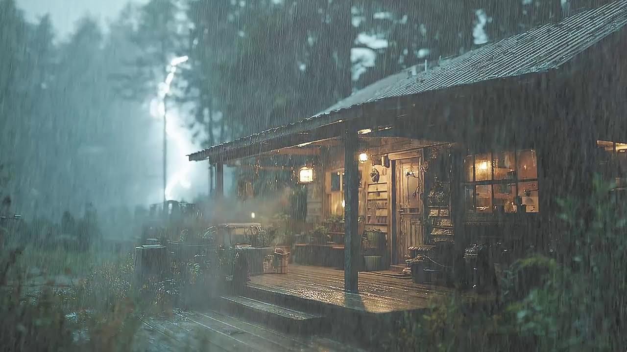 Viral Rain & Thunder Sleep - 99% Fall Asleep Fast | Dark Screen Rain Sounds | Meditation & Calm Mind