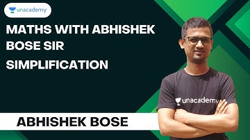 12 noon !! Simplification || মুখে মুখে বের করো || Maths With Abhishek Bose Unacademy WBPSC🔥🔥