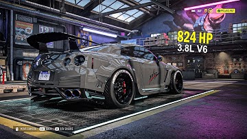 Need for Speed Heat-Nissan GTR R35 Tuning Engine 824HP 3 8l V6 and Customization-NFS HEAT