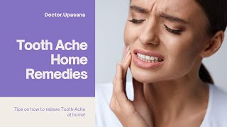 Tooth Pain Home Remedy  How to treat dental pain at home with easy and simple tricks.