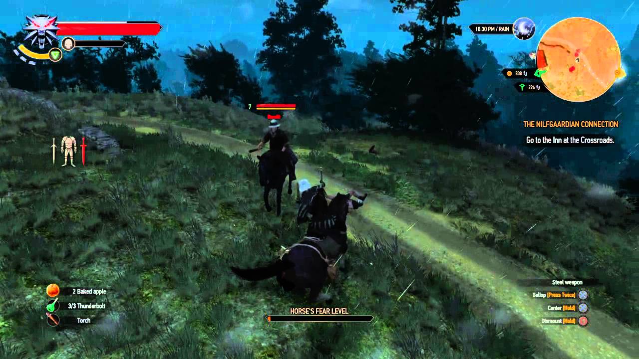 The Witcher's Derpy Horse Battle - YouTube