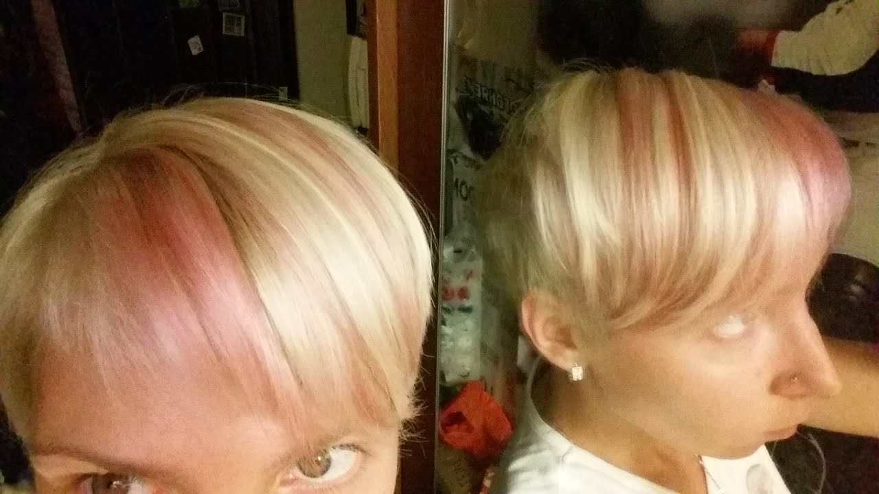 Как сделать розовые пряди