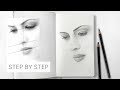 Drawing a face step by step  drawing tutorial