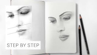 Drawing a Face step by step  Drawing Tutorial