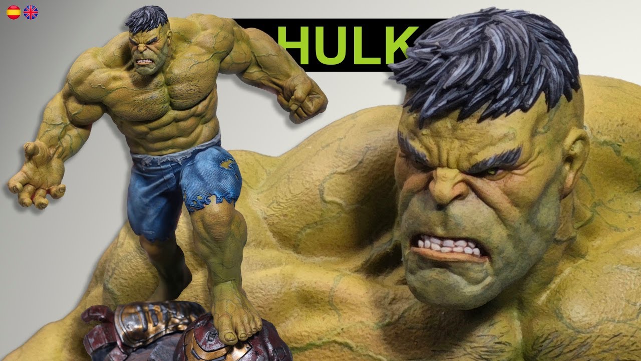 🎨How To Paint realistic 3D Prints 🟩 HULK 🟩 Avengers / Cómo pintar impresiones 3D con estilo realista