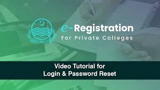 E-Registration for Private Colleges (Login and Password Reset Process) HED Punjab. screenshot 5