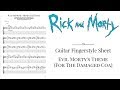 Rick And Morty - Morty's Evil Theme (Guitar fingerstyle tabs and sheet) FREE!