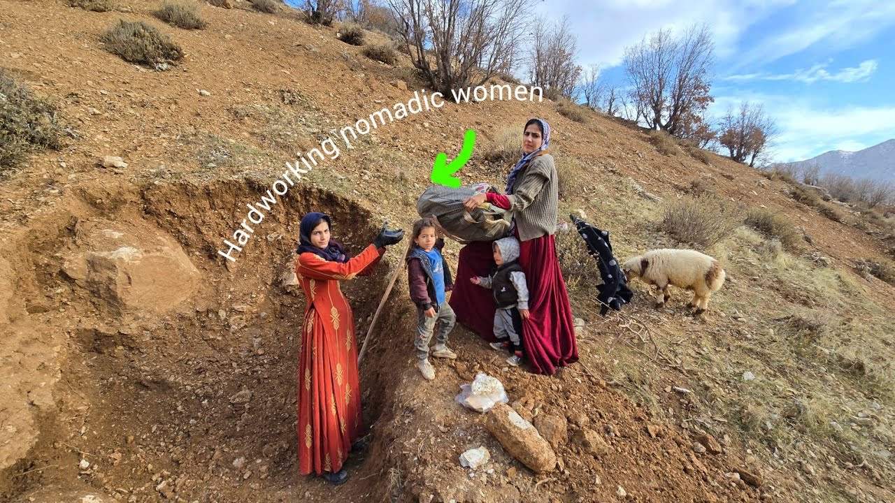 Кочевой образ жизни в Иране: стойкость матери и помощь бездомной женщине в горах