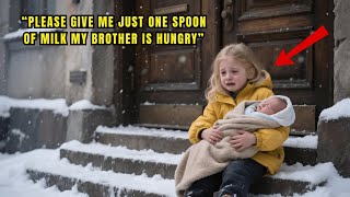 The Little Girl Begged Just One Spoon…He Hasn’t Eaten in 2 Days Until the Millionaire Saw Everything