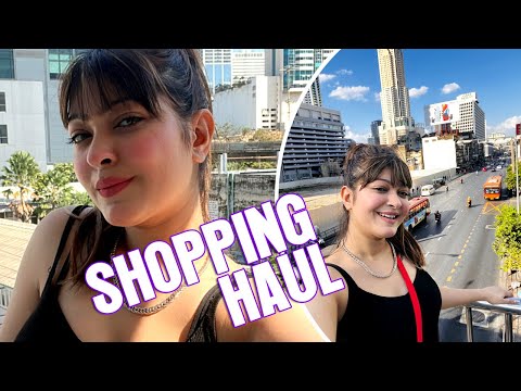 Bangkok shopping haul || fashionable clothes ||best markets || RooqmaRay 🛍️