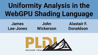 [PLDI'26] Uniformity Analysis in the WebGPU Shading Language