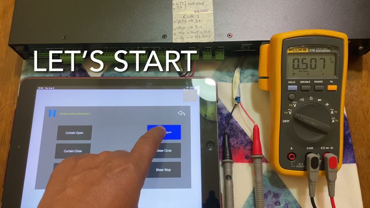 How to check RS485 signal with Multimeter True RMS - Video 2 (2nd video)