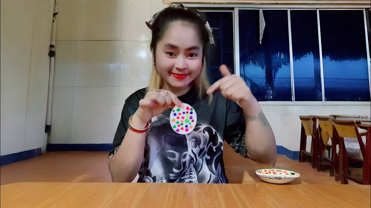 ចេញពណ៌ឡេីងស្អាត🥰 Mix color 🟢🟡🟠🔴🟤