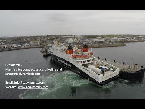 Epic drone action CalMac ferry mv Loch Seaforth by PZdynamics