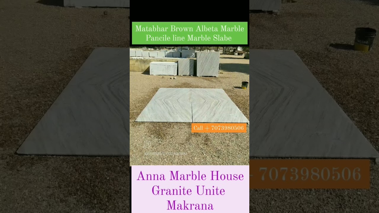 Makrana Marble. Matabhar Brown Albeta Marble Slabe. # Pancile Line Daimend Dijaine. 