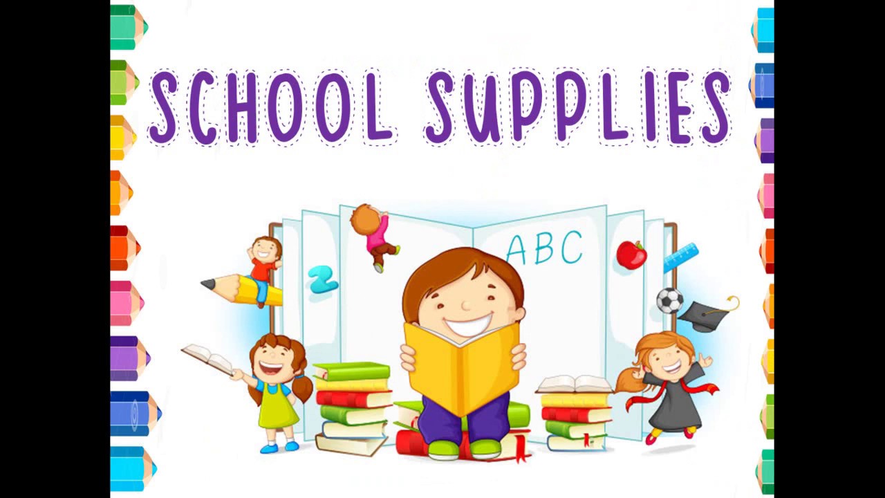 School Supplies (Vocabulary) YouTube