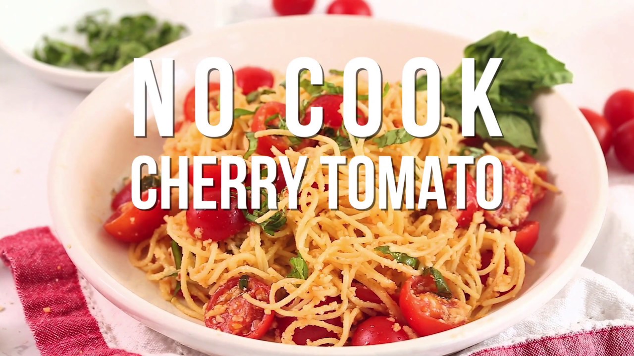 Easy, No-Cook Cherry Tomato Pasta Sauce