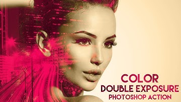 Color Double Exposure Photoshop Action - How to use TUTORIAL