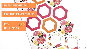 HOW TO USE STICKERS: How to Use Hexagon Stickers In Your Planner