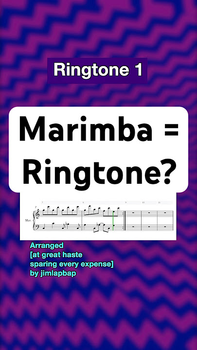 Marimba = Ringtone? #marimba #ringtone #MusicTheory #jimlapbap #jimlapbapMusic
