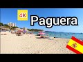 ⁴ᴷ PAGUERA walking tour 🇪🇸 shops bars and beach, Mallorca (Majorca) Spain 4K