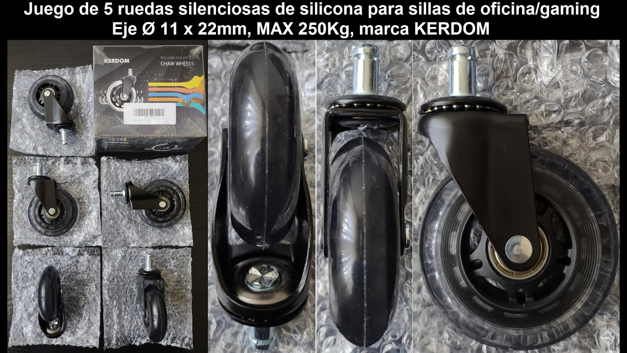 Ruedas De Silicona Para Sillas De Oficina