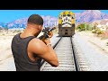 STOPPING THE TRAIN In GTA 5 - Amazing Experiments #3 (GTA V Gameplay)