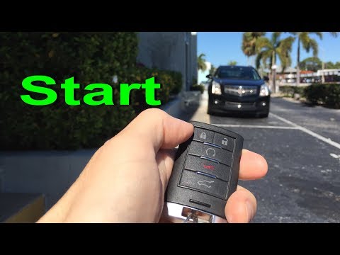 Cadillac remote start SRX or CTS how to remote start engine Caddy  2008-2013