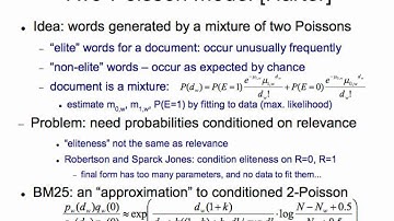 Probabilistic model 9: BM25 and 2-poisson