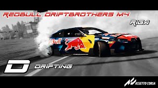 DACROSS Drifting | Assetto Corsa | Logitech G29 | RedBull Driftbrothers M4 at Riga