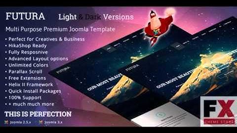 Preview JM Futura MultiPurpose Creative Joomla Template TFor