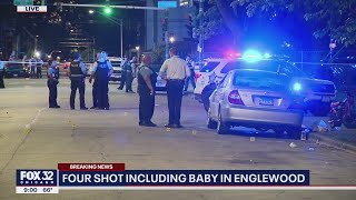 At least 4 shot, including baby on Chicago's South Side