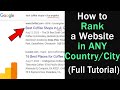 How to Rank your Website or Post in a Specific country or city