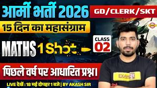 INDIAN ARMY 2026 / GD/CLERK / SKT || MATHS CLASS-02 || BY AKASH SIR