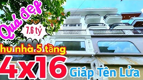 CẦN BÁN GẤP | Nhà đẹp Bình Tân | 4x16m, 5 TẦNG | đường Hương Lộ 2 giáp Khu Tên Lửa