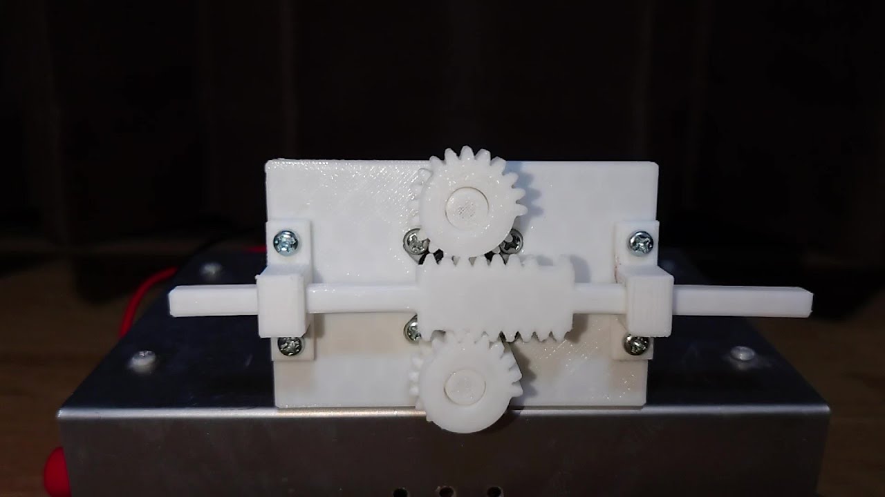 欠歯歯車を2個用いた往復運動機構 (Reciprocating Mechanism with Two Segment Gears)