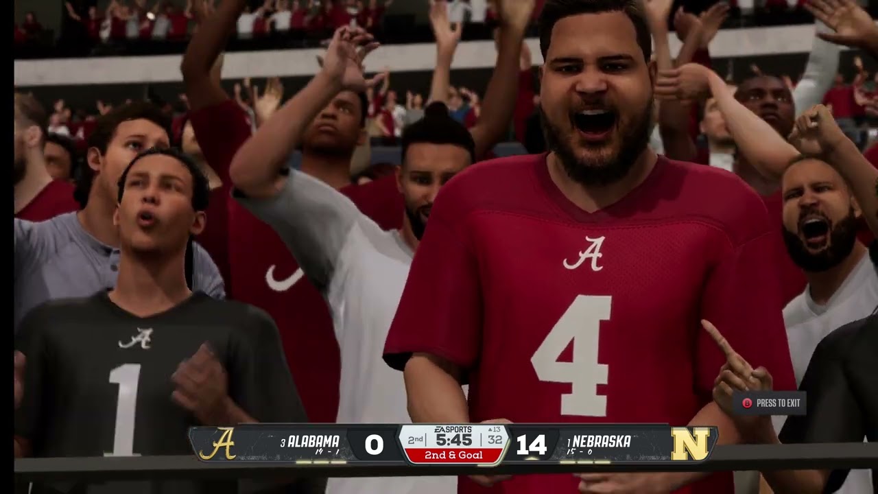 #3 Алабама против #1 Небраски - Чемпионат США по американскому футболу среди колледжей.