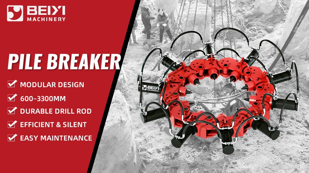 Efficient Round Pile Breaker | Cut 600–3300mm Concrete Piles Fast & Clean
