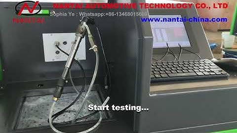 Siemens piezo injector A2C3999700080 testing/ nantai NTS206 common rail injector test/ BOSCH EPS205