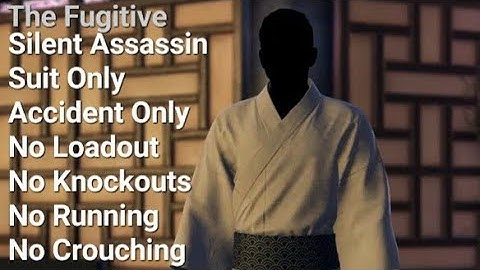 Hitman WoA, The Fugitive, SASO, Accident Only, No Loadout, No KO