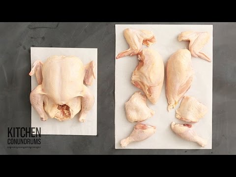 How to Cut a Chicken Into 8 Pieces in Under a Minute - Kitchen Conundrums with Thomas Joseph