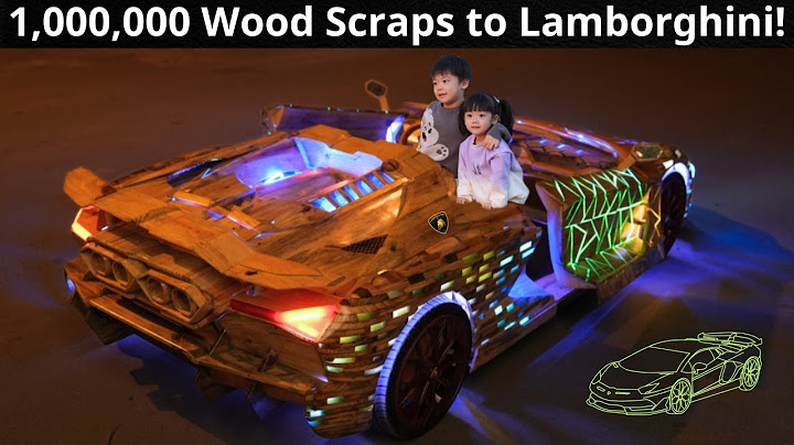 Building Lamborghini Revuelto From 1,000,000 Wood Scraps