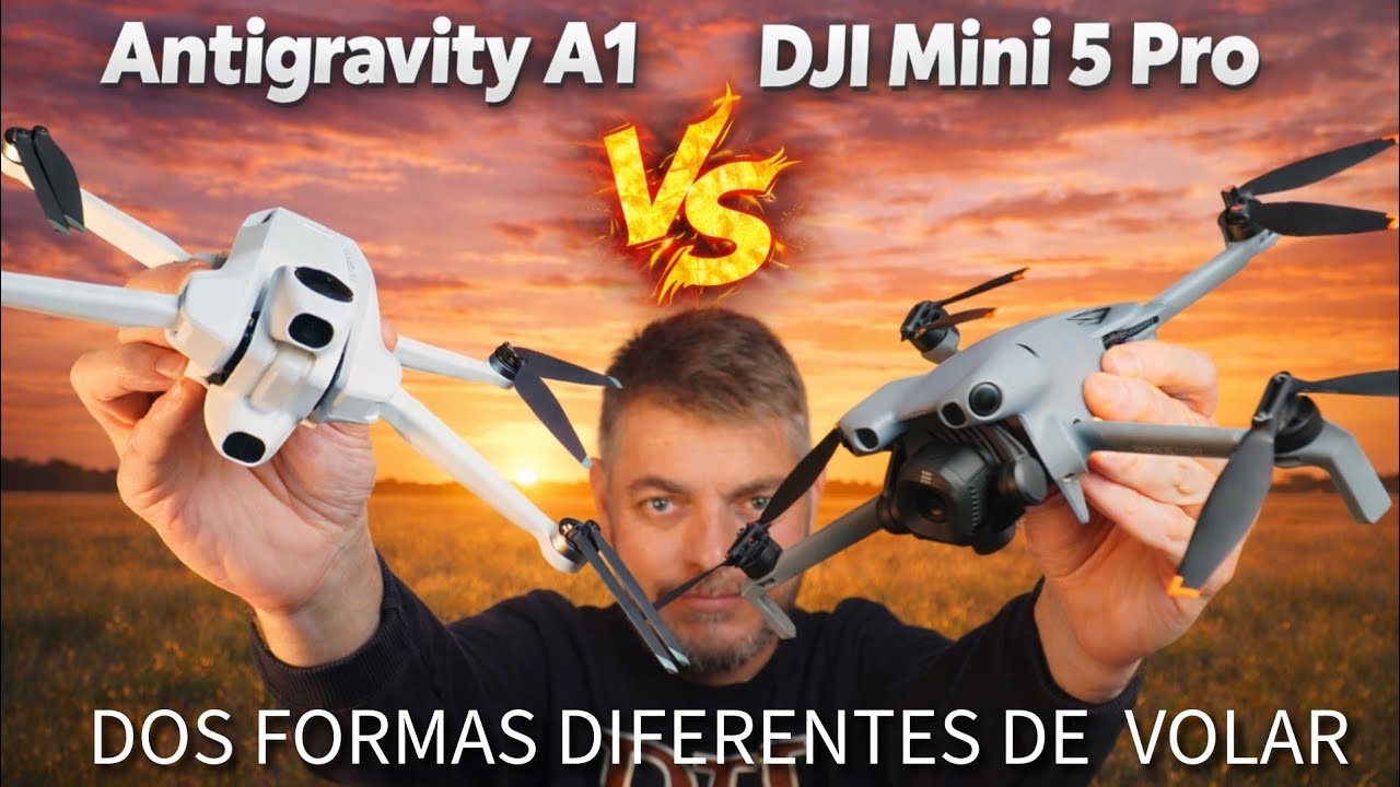 Antigravity A1 vs DJI Mini 5 Pro 🚁 Dos formas diferentes de volar ...