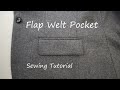 How to sew flap pockets on a jacket