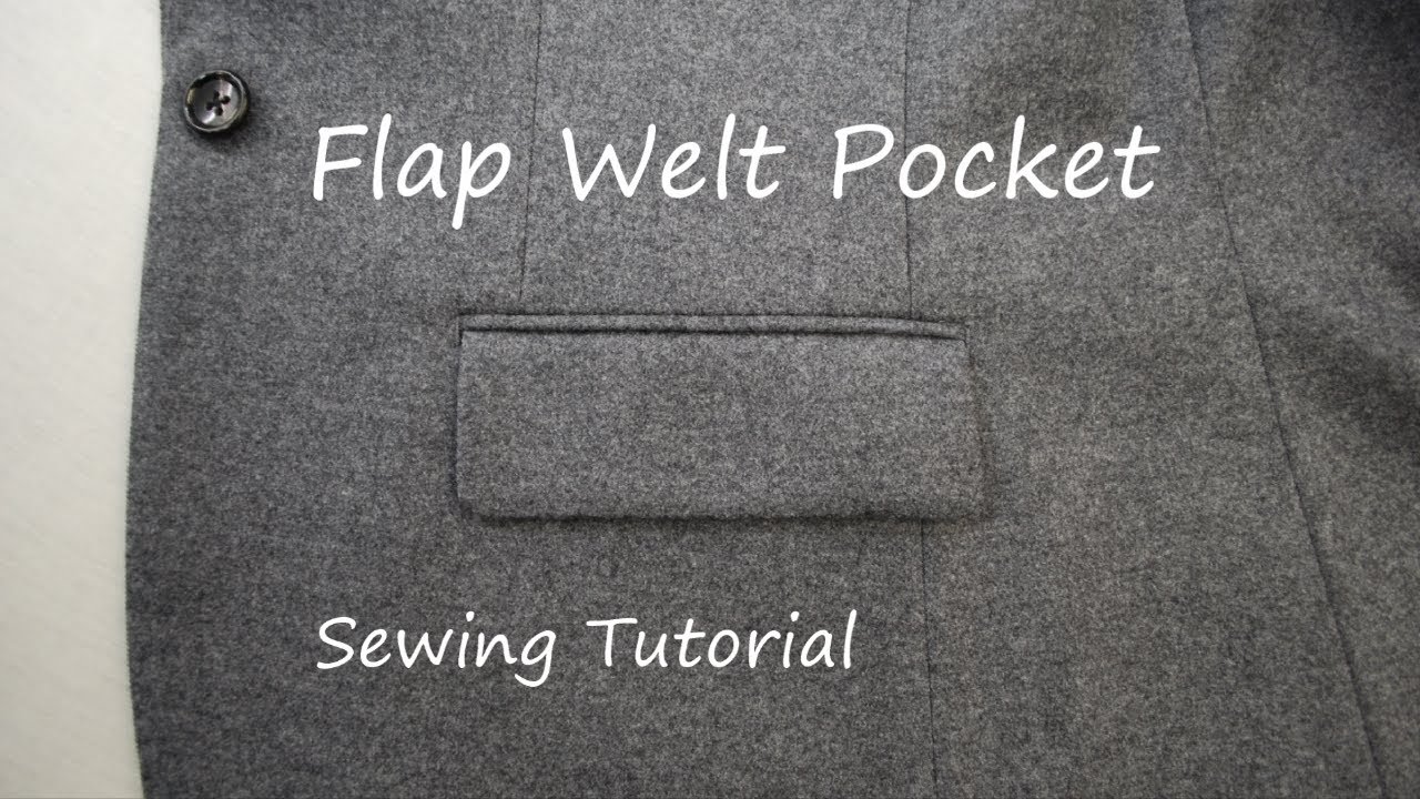 How to sew flap pockets on a jacket 
