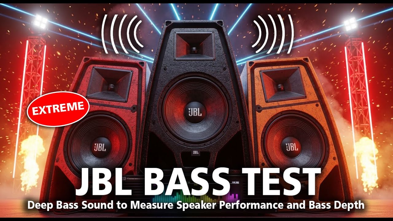 JBL SPEAKER BASS TEST 🔥 Deep Bass Sound to Measure Speaker Performance and Bass Depth
