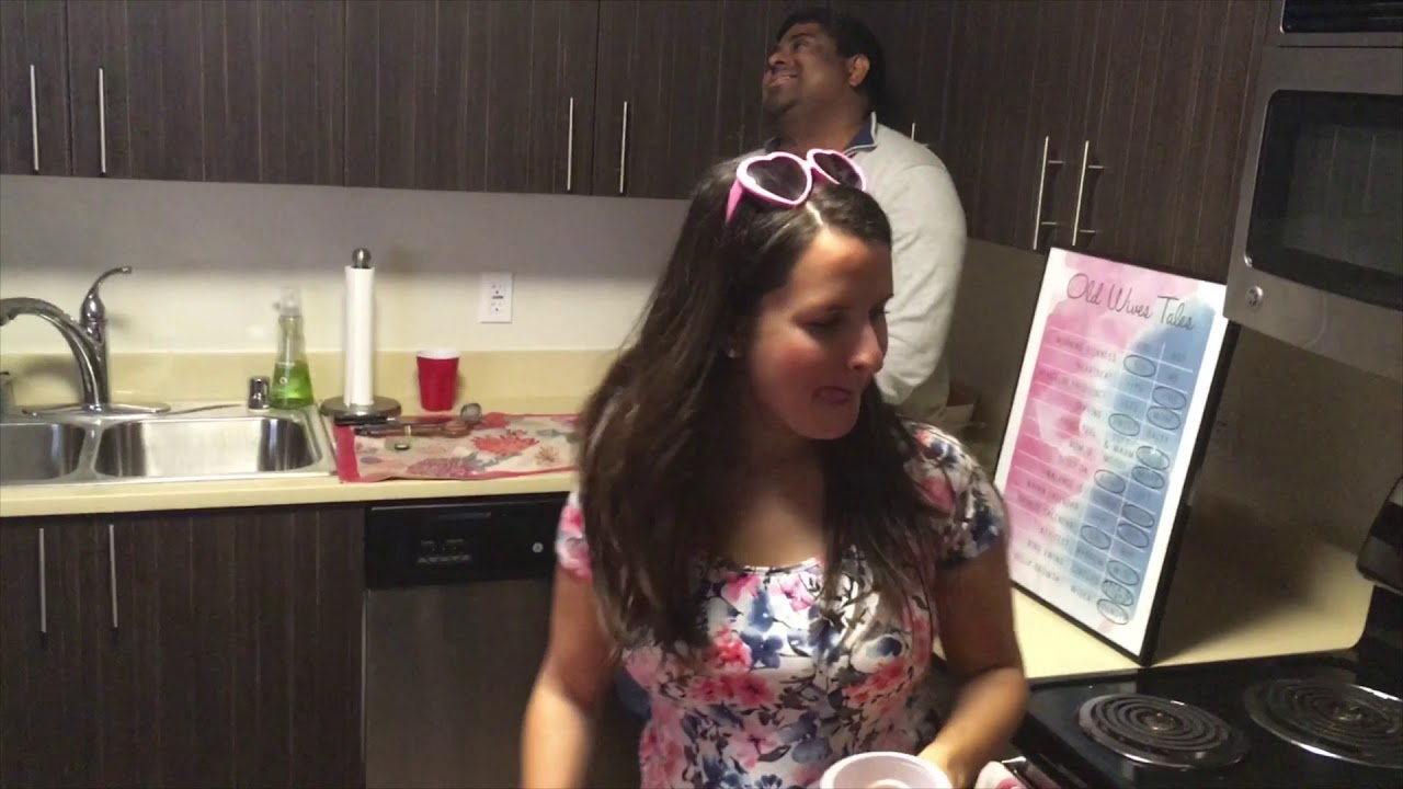 Kyle and Catherine Beer / Milk Pong Gender Reveal YouTube